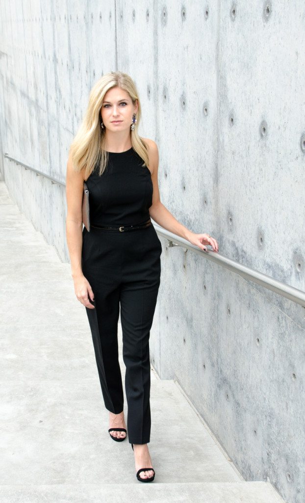 black jumpsuit