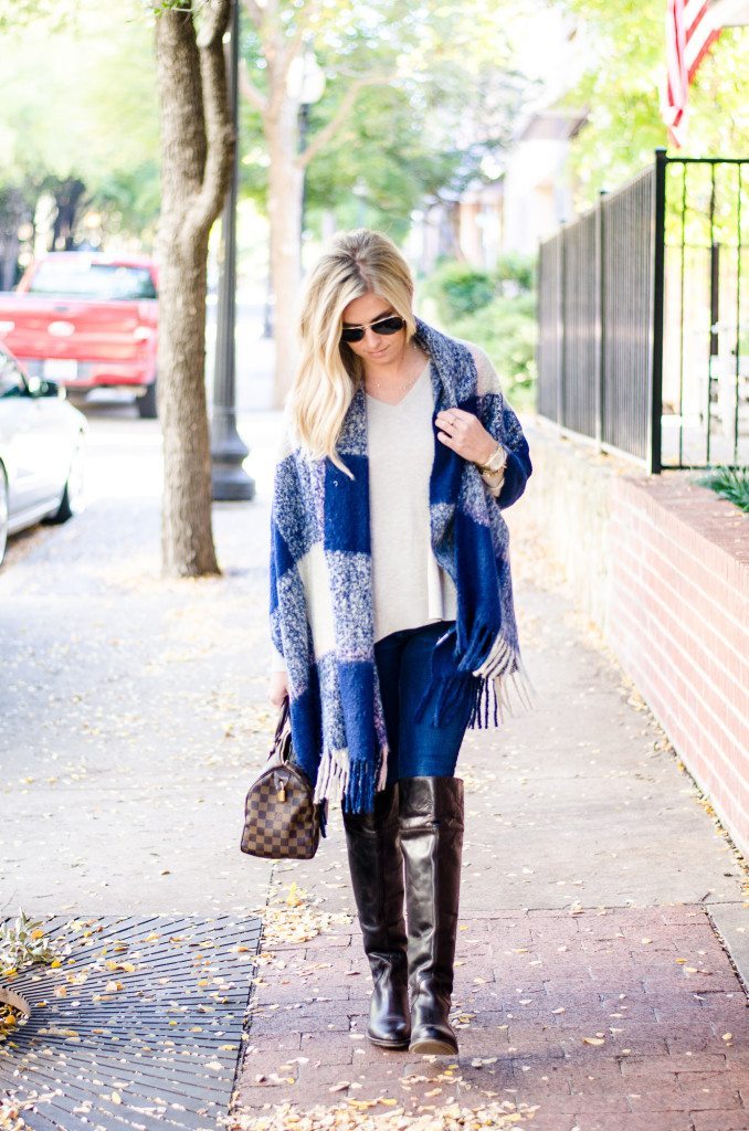 plaid blanket scarf