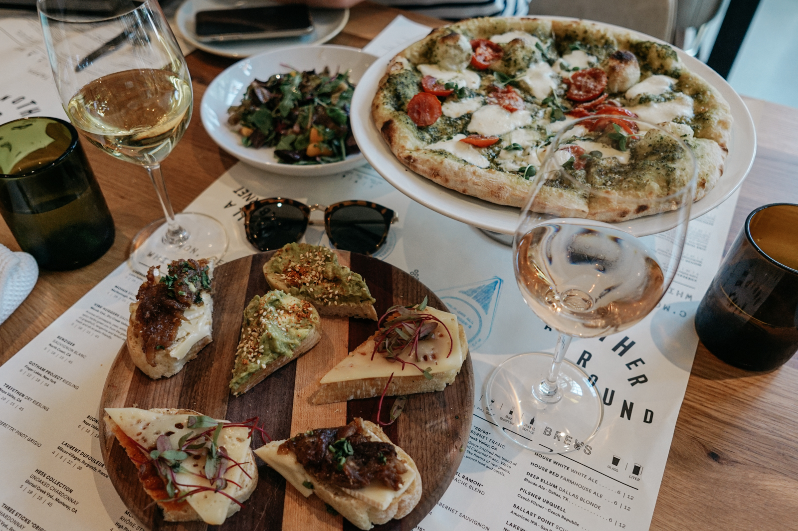 people eating italian food on dallas summer 2018